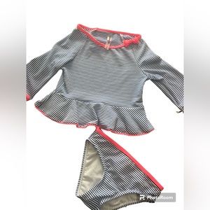 Girls 2 Piece Bathing Suit like new